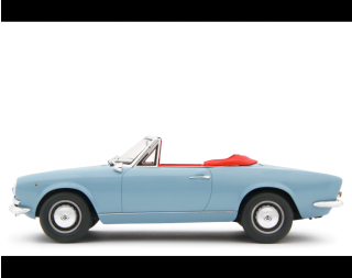 Fiat 124 Sport Spider AS (1438 cc.) 1968 Blu chiaro Laudoracing 1:18 Resinemodell (Türen, Motorhaube... nicht zu öffnen!)